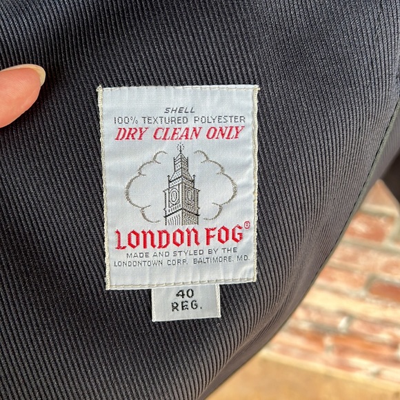 London Fog Black "Limited Edition" overcoat Size 40 - Picture 8 of 10